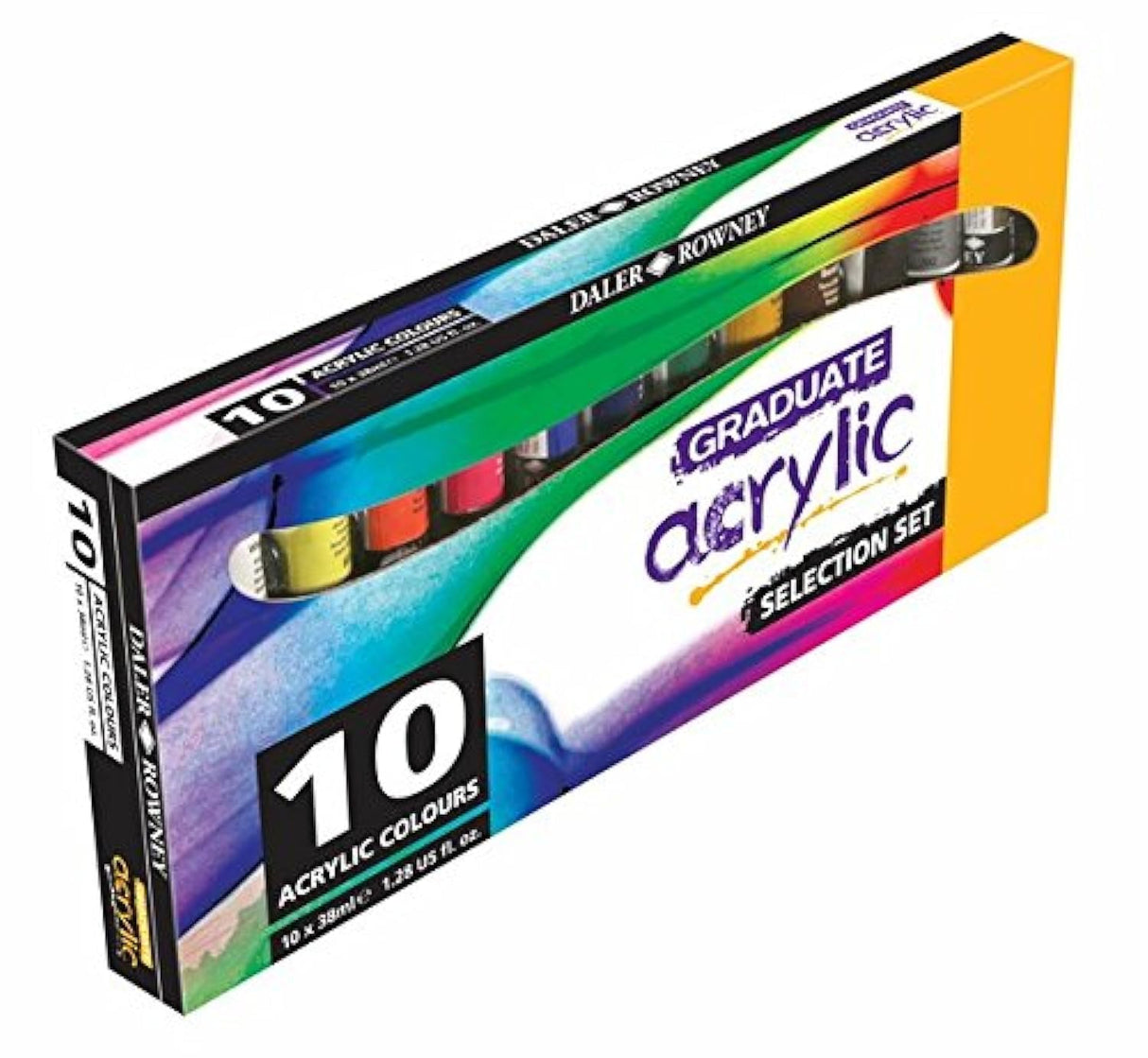 Daler Rowney Graduate Acrylic Colour Selection Set-10x38ml