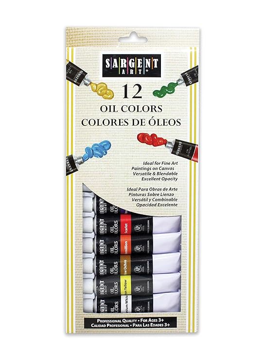 Sargent Art 12 Tube Oil Colors Paint Set