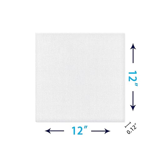 Panart Premium Canvas Panel Cotton 250Gsm-30X30cm-12"X12"