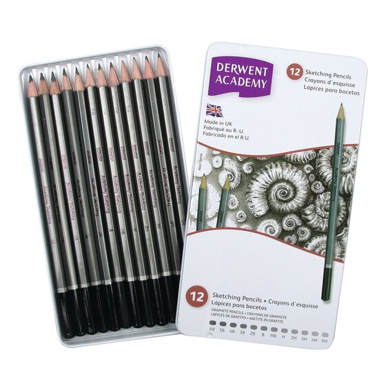 Derwent Academy Sketching Pencils Tin