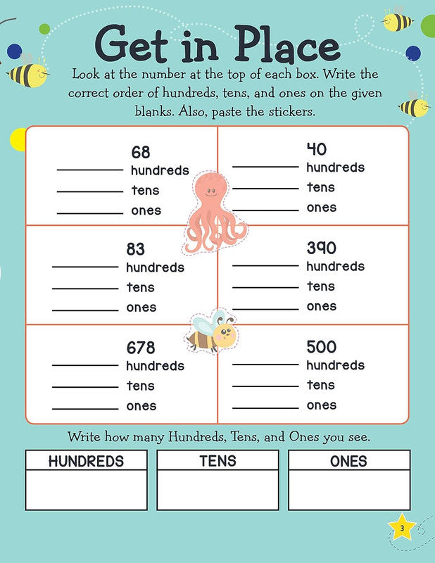 DREAMLAND - Maths Problem Solving Activity Book Age 7+ with Stickers - Learn Everyday Series For Children