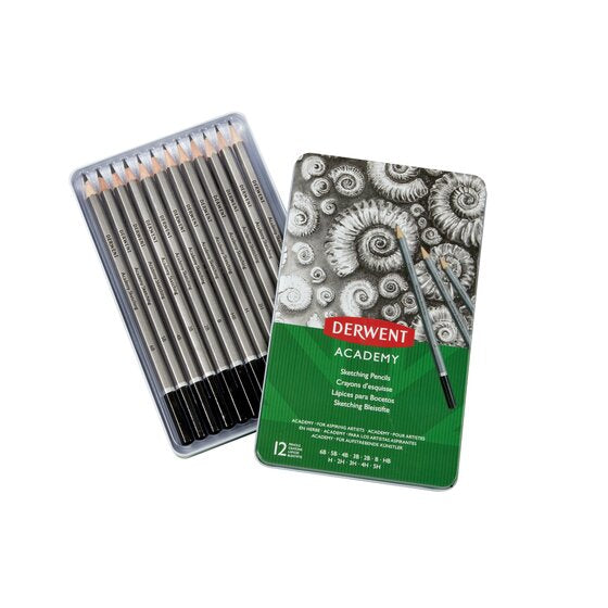Derwent Academy Sketching Pencils Tin