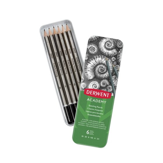 Derwent Academy Sketching Pencils Tin