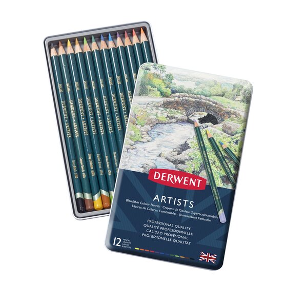 Derwent Artists Pencils Tin