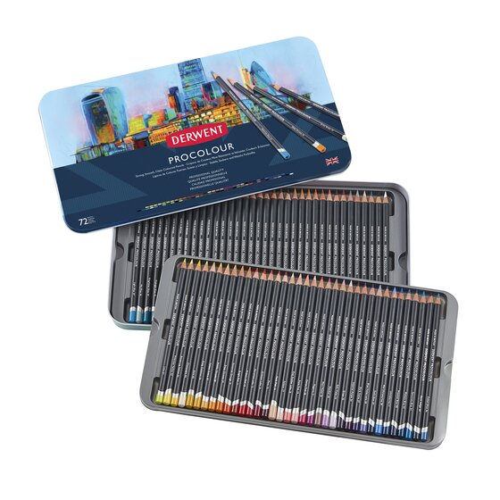 Derwent Procolour Coloured Pencils Tin