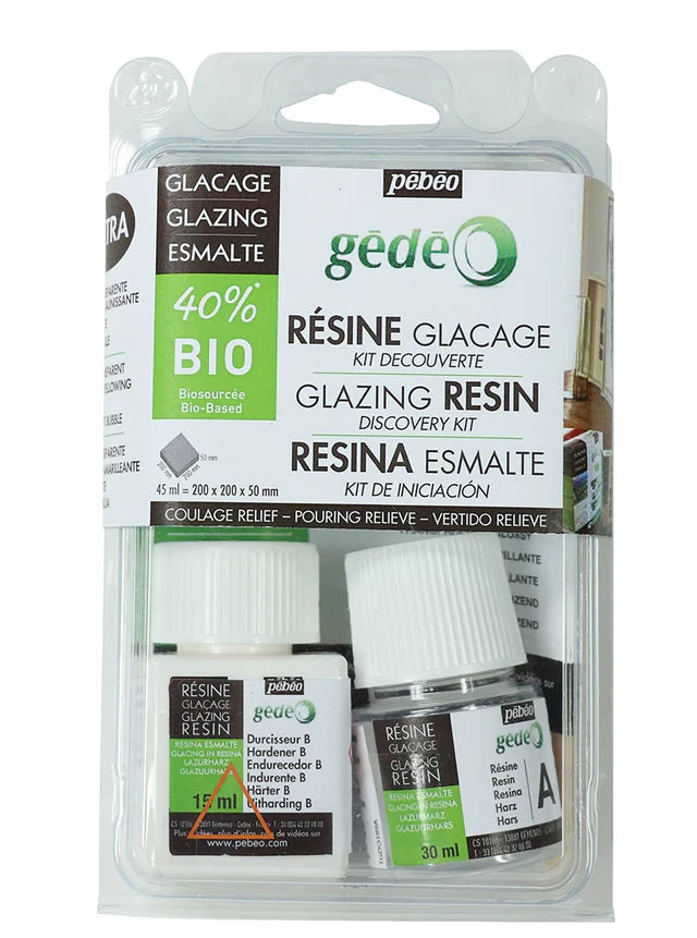 Pebeo Gedeo Glazing Resin Bio Kit