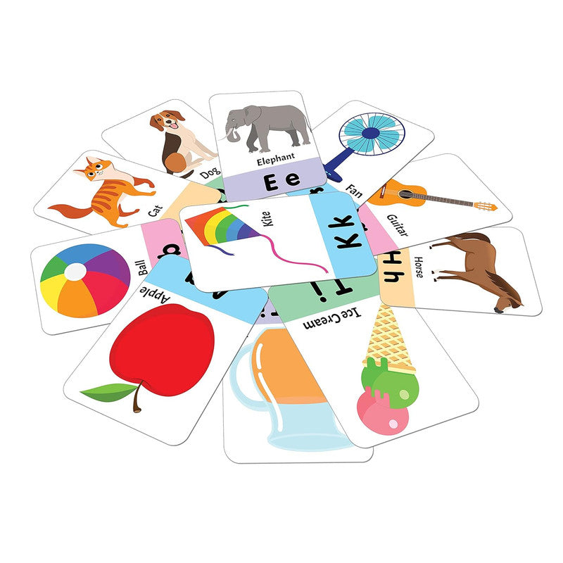 DREAMLAND Flash Cards Alphabet - 30 Double Sided Wipe clean Flash Cards