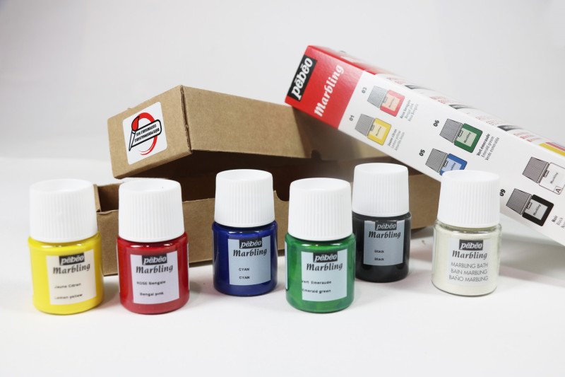 Pebeo Marbling Initiation Set – 6 x 20ml Paints