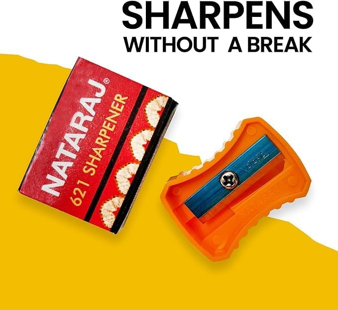 Nataraj 621 Multicolour Sharpeners – Jar of 30