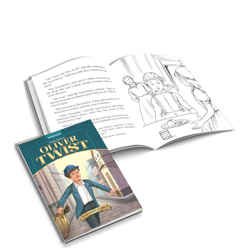 DREAMLAND CLASSIC TALES - Oliver Twist - Illustrated Abridged Classics for Children with Practice Questions