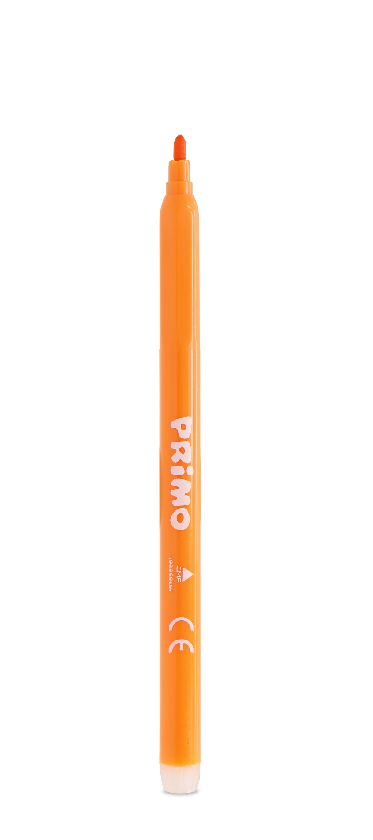 Primo Super Washable Fibre‑Tip Pens – Pack of 24 | Fine Tip 2.5mm Bright Colours in Plastic Wallet