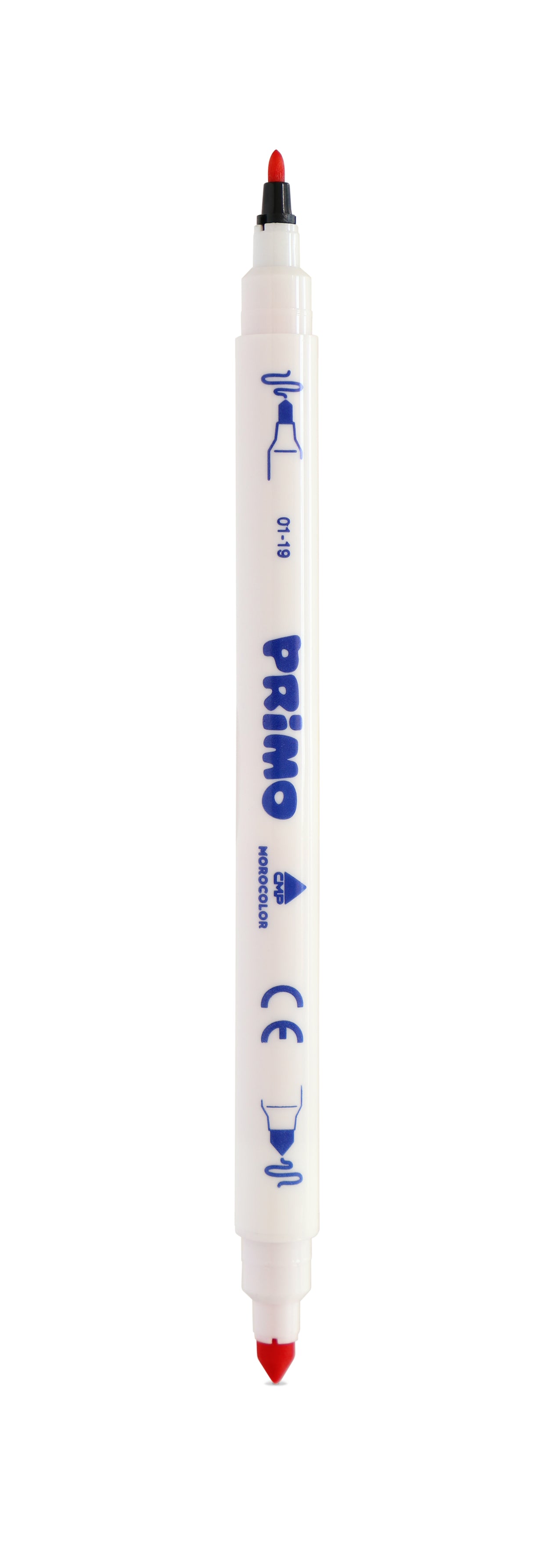 Primo Dual Fibre-Tip Pens – Pack of 10 | Double Tip Markers | Fine & Broad Tips | Bright Colours