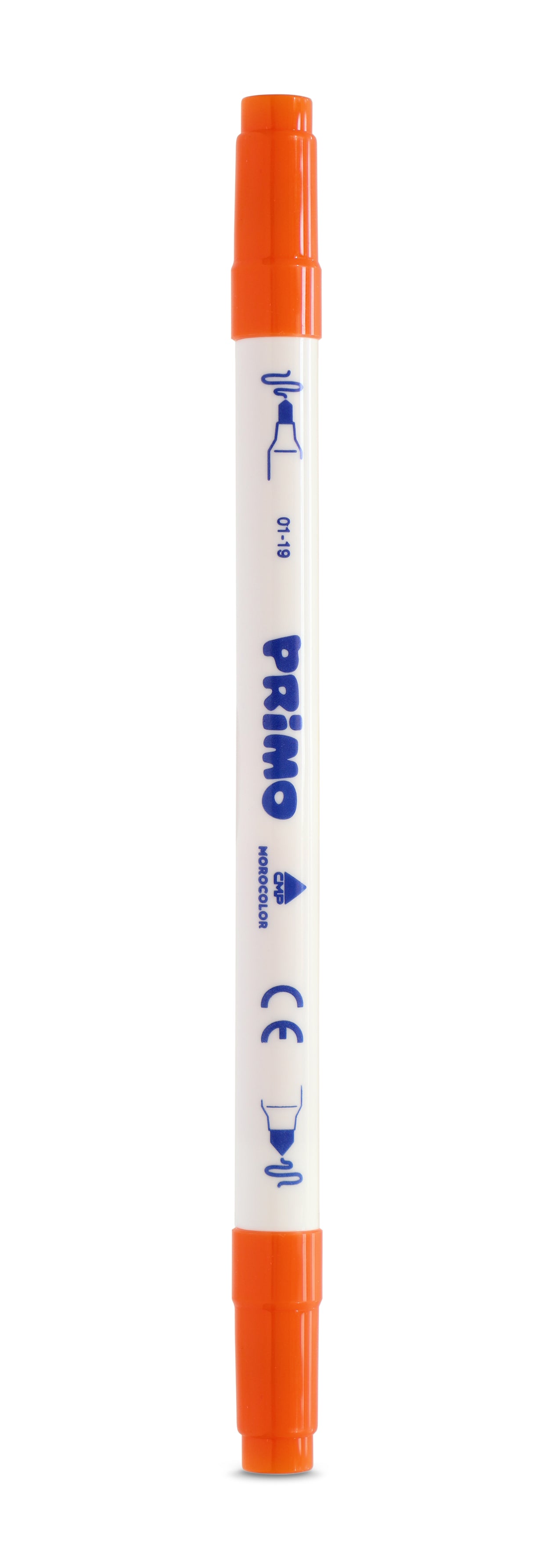 Primo Dual Fibre-Tip Pens – Pack of 10 | Double Tip Markers | Fine & Broad Tips | Bright Colours