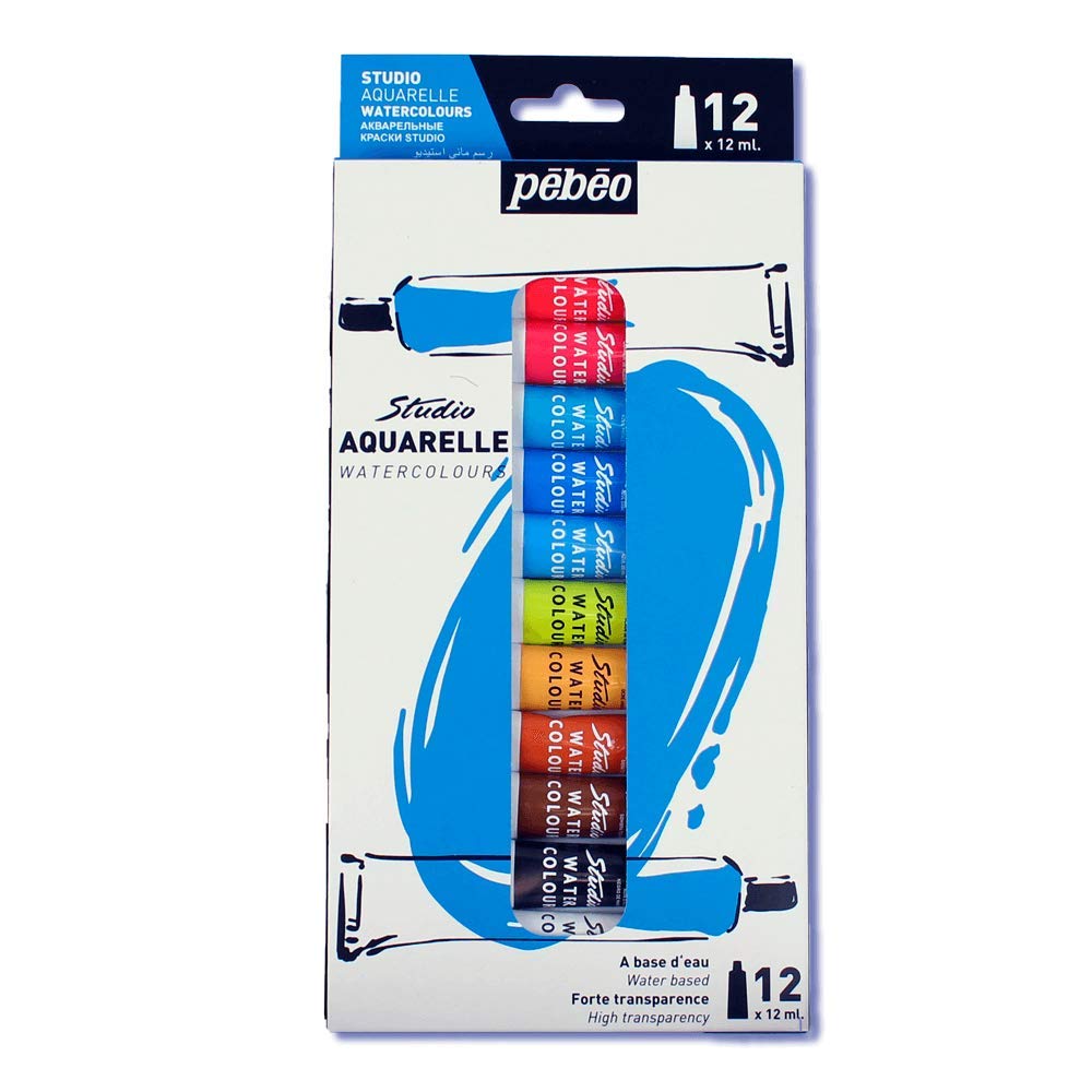 Pebeo Studio Watercolor Set - 12ml Tubes