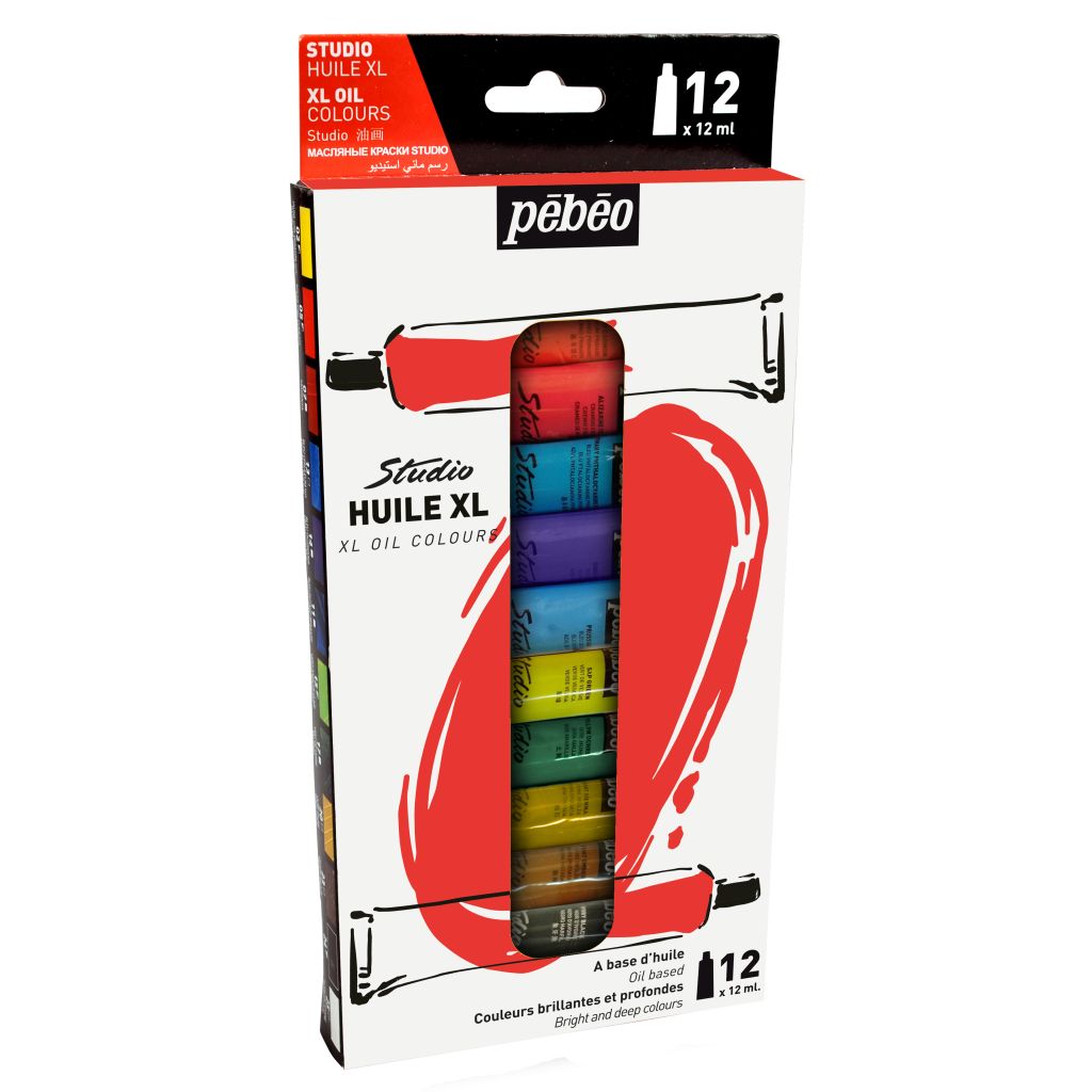 Pebeo Studio XL Fine Oil Paint Set -12ml