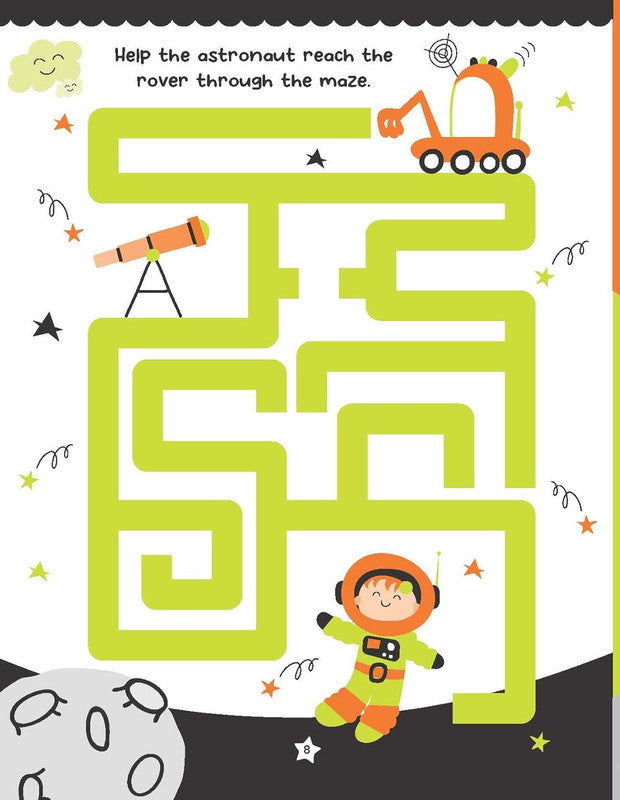 DREAMLAND I CAN SOLVE - Space World Activities - I Can Solve Activity Book for Kids Age 4- 8 Years | With Colouring Pages, Mazes, Dot-to-Dots