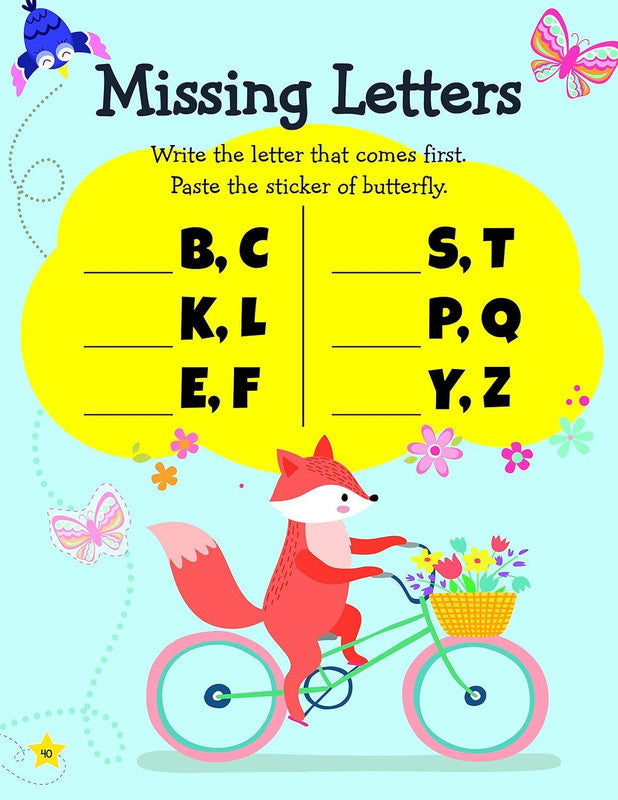 DREAMLAND - Letters and Sounds Activity Book for Children Age 3+ with Stickers - Early Learning Learn Everyday Series For Kids