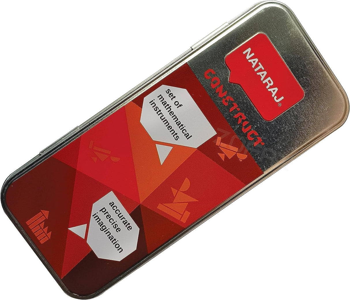 Nataraj Construct Mathematical Instrument Set with Metal Lead Box