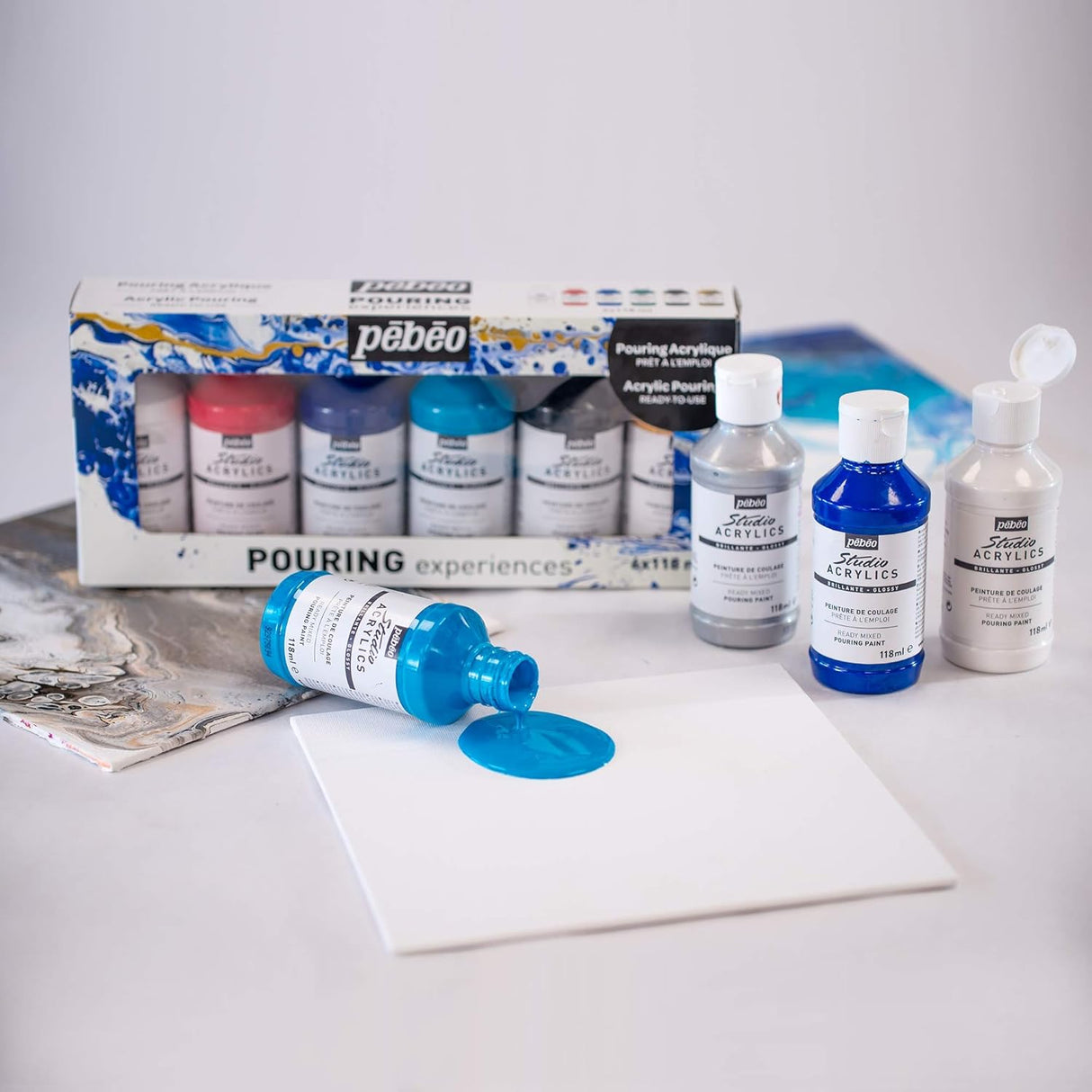 Pebeo Acrylic Pouring Paint Set - 6x118ml