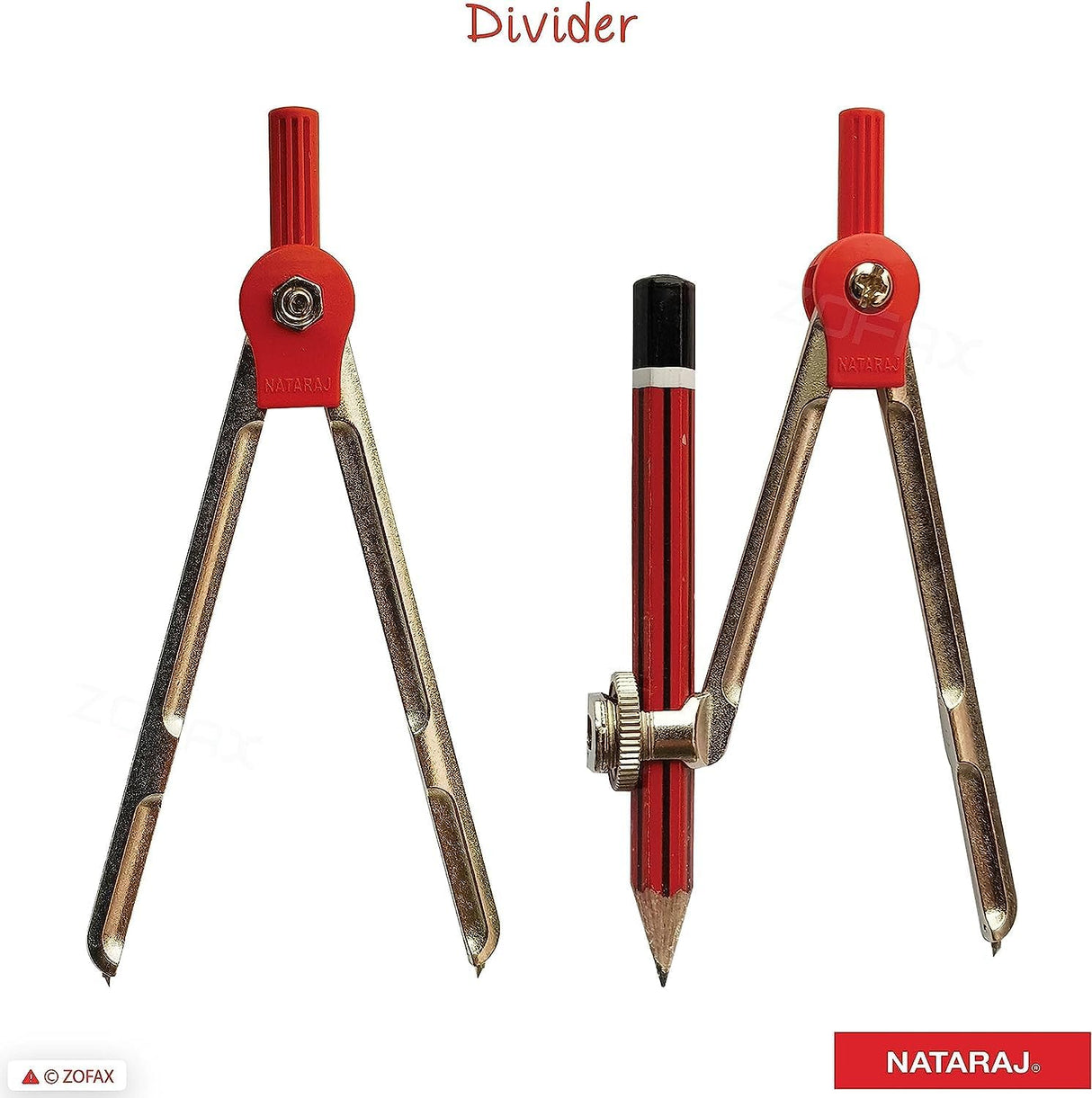 Nataraj Construct Mathematical Instrument Set with Metal Lead Box