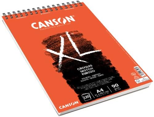 Canson XL Spiral Drawing Pad – A4, 90gsm, 120 Sheets