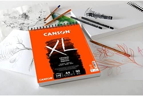 Canson XL Spiral Drawing Pad – A4, 90gsm, 120 Sheets