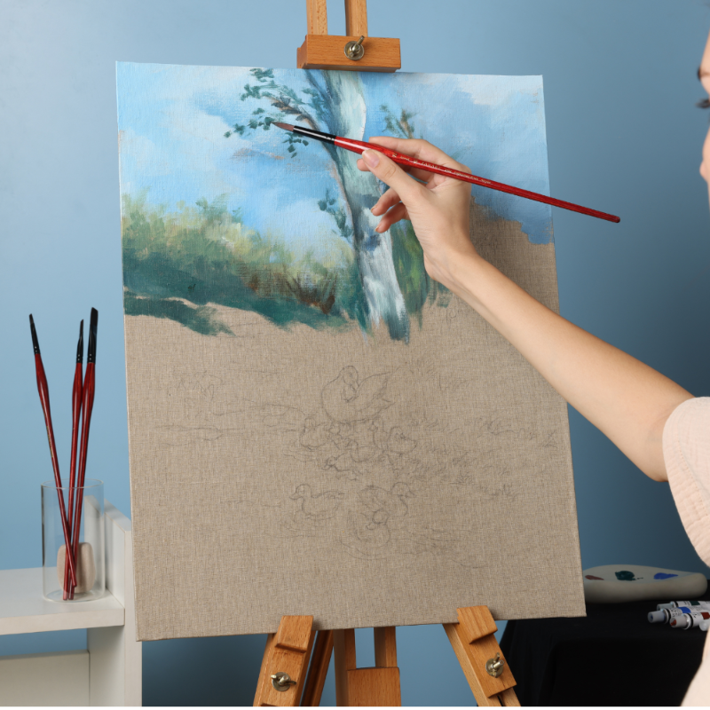 Panart Premium Canvas Panel Linen 240Gsm-42X59.4cm-16.5"X23.4"-A2