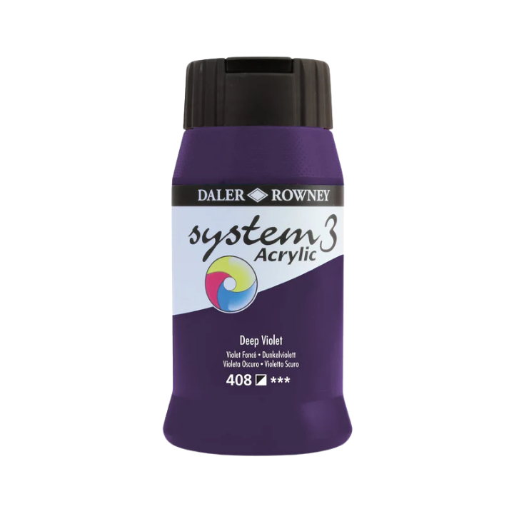 Daler Rowney System3 Acrylic Colours - 500ml