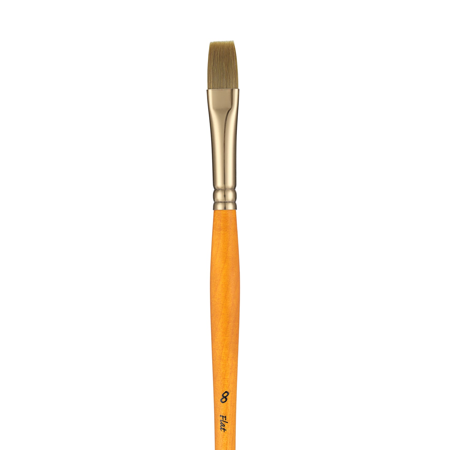 Panart Gold Green Synthetic Long Handle Brush Set of 3 Pcs-GG-07(FB-12, R-4, F-8)
