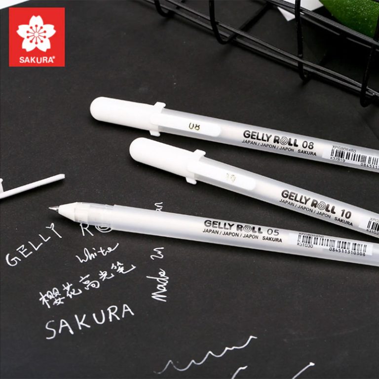 Sakura Gelly Roll White Gel Pen Set – Pack of 3