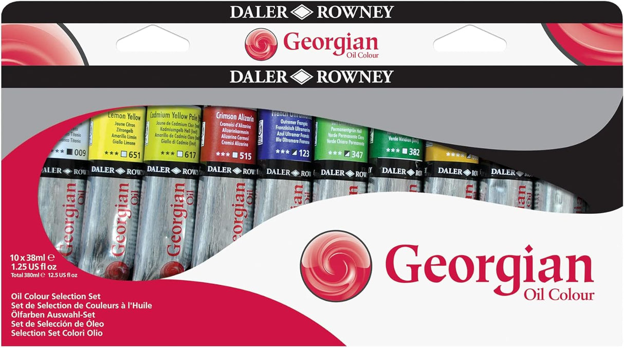 Daler Rowney New Georgian Oil Color Selection Set - 10x38ml