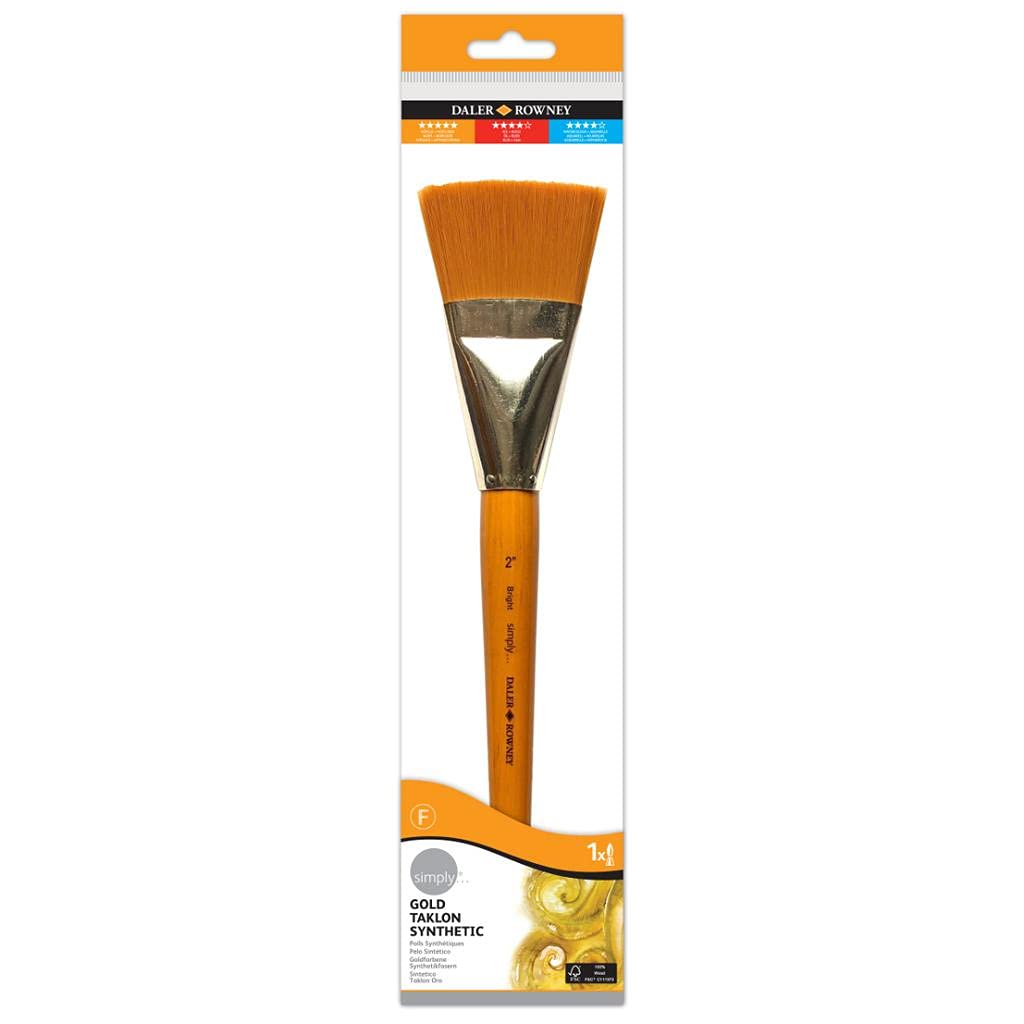 Daler Rowney Simply Gold Taklon Mega Brush - 1 Piece