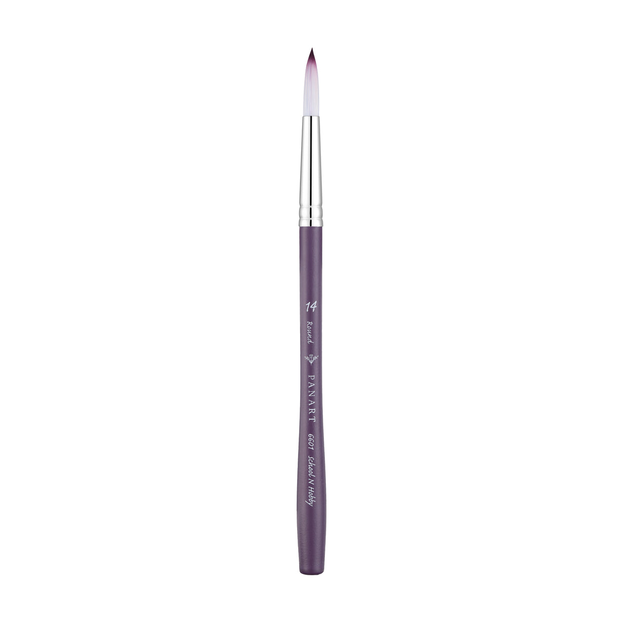 Panart Two Tone Synthetic Round Short Handle Brush Pack - 3 Pcs (6601-14)