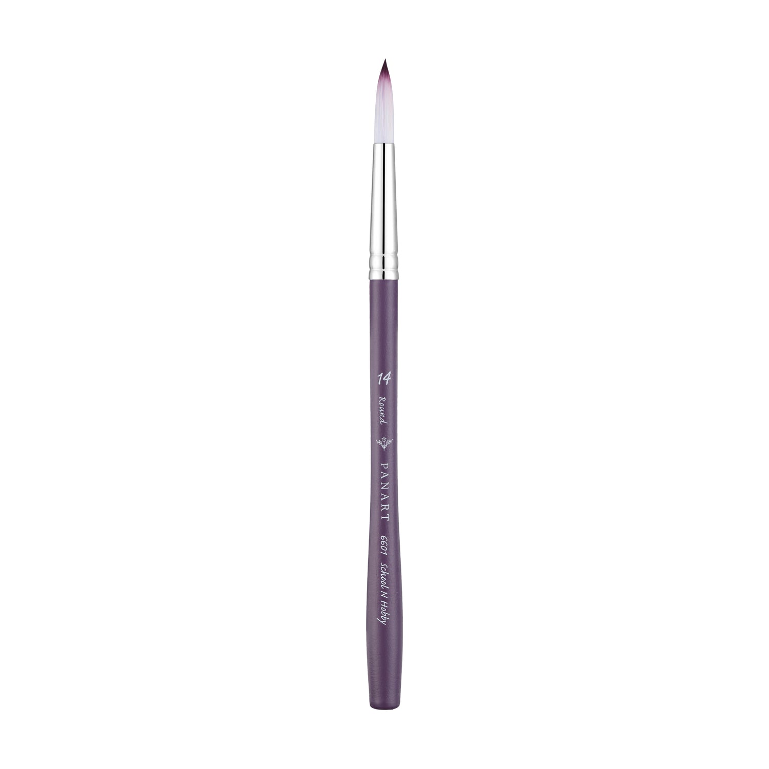 Panart Two Tone Synthetic Round Short Handle Brush Pack - 3 Pcs (6601-14)