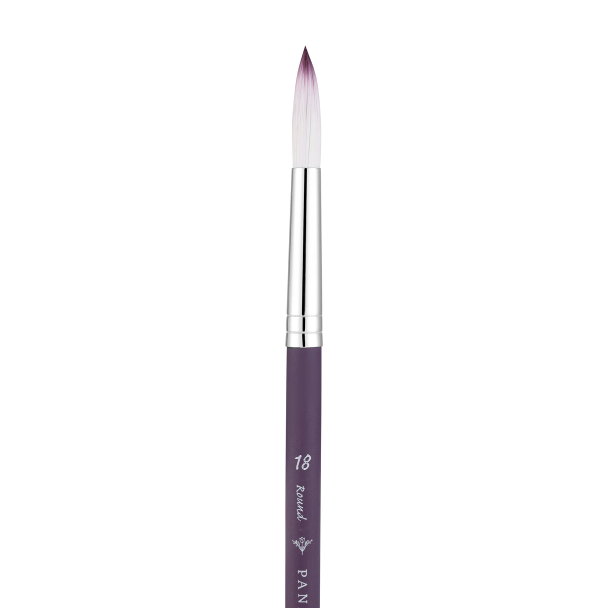 Panart Two Tone Synthetic Round Short Handle Brush Pack - 3 Pcs (6601-18)