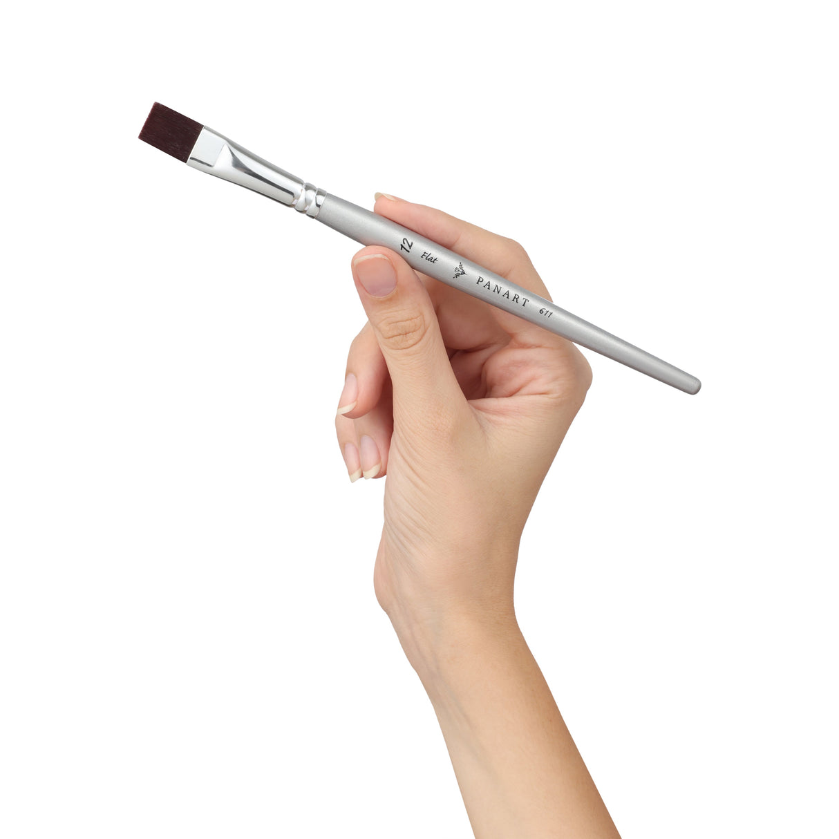 Panart Supertone Synthetic Short Handle Flat Brushes - 611