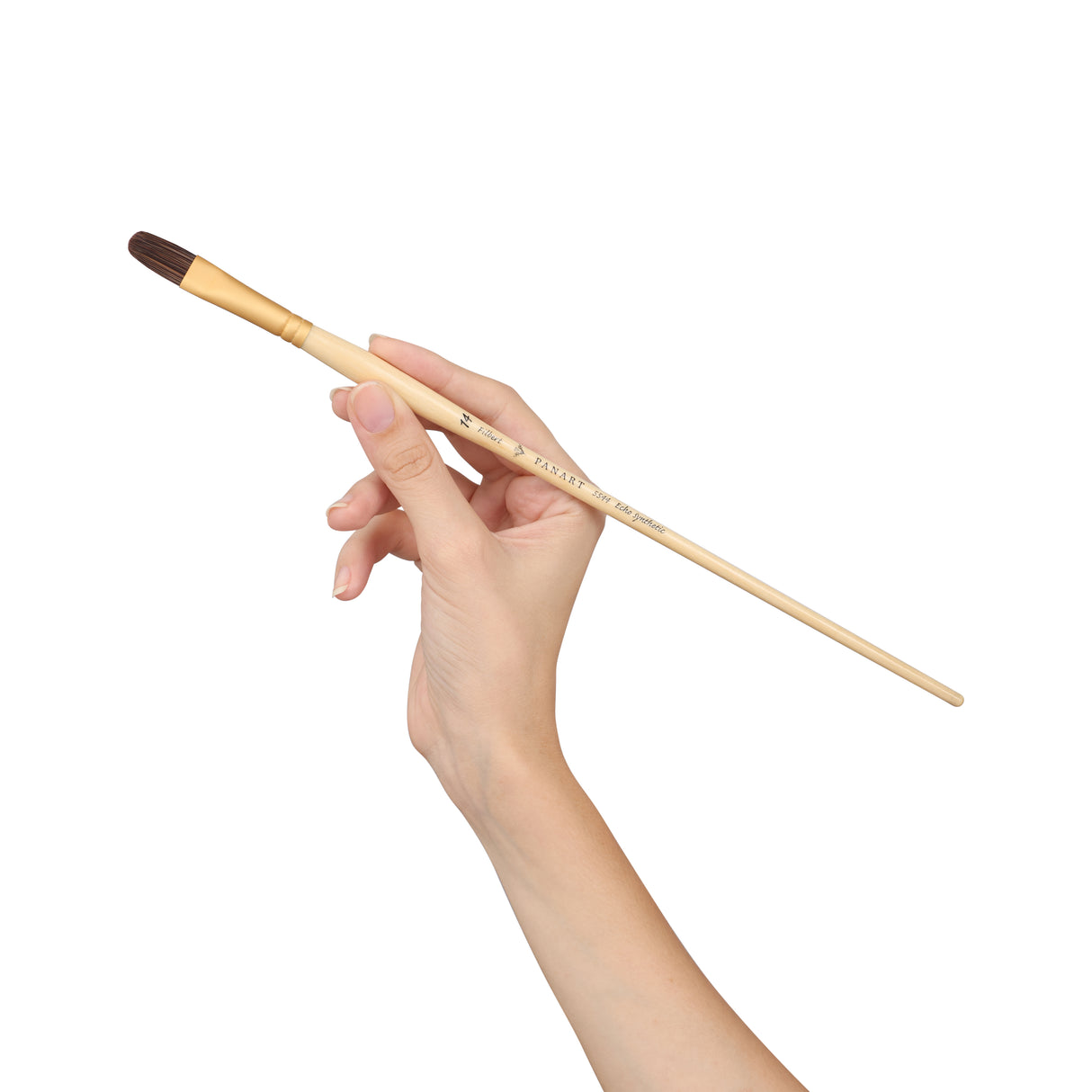 Panart Echo Synthetic Filbert Long Handle Brush Pack of 5 pcs (5544-14)