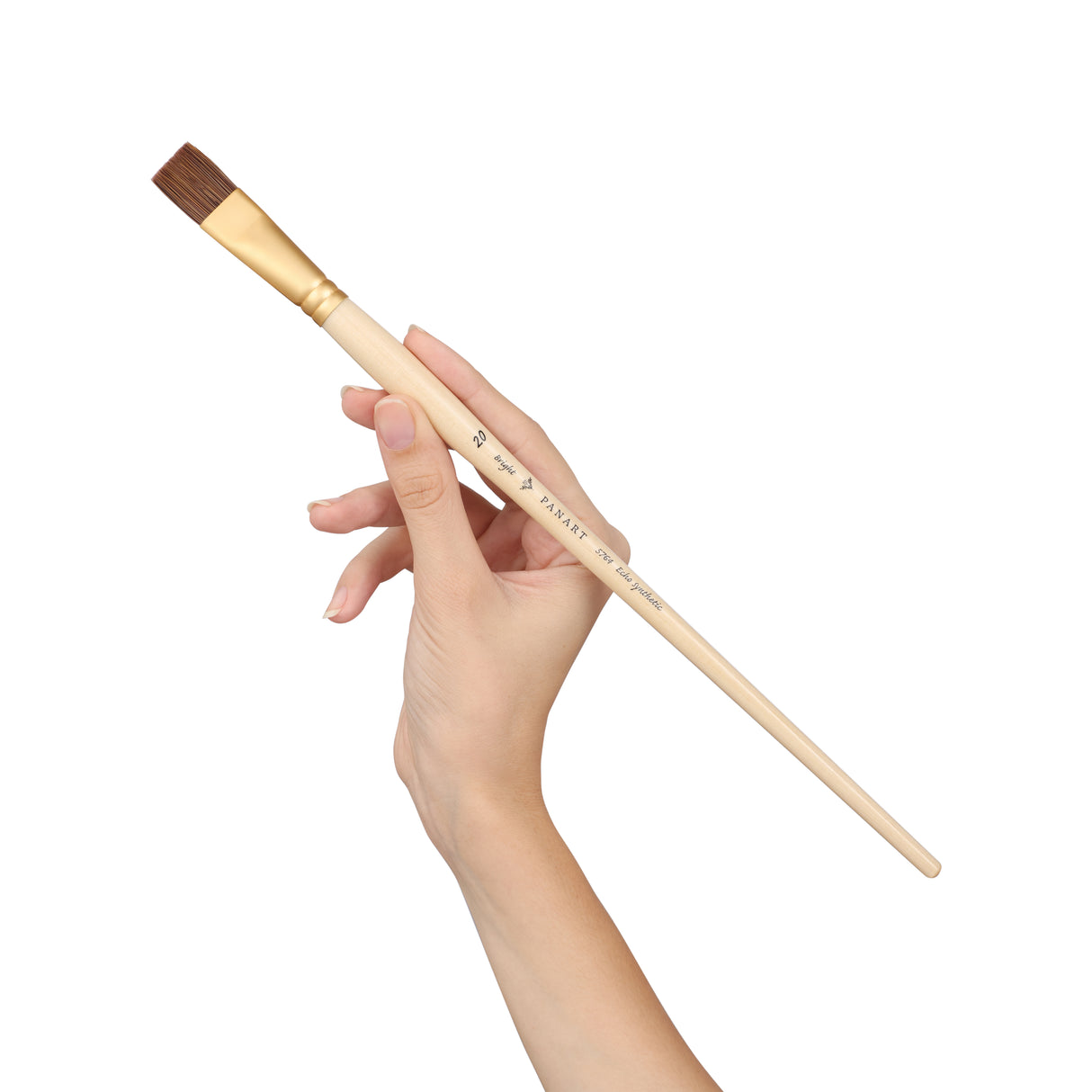 Panart Echo Synthetic Bright Long Handle Brush Pack of 3Pcs (5764-20)