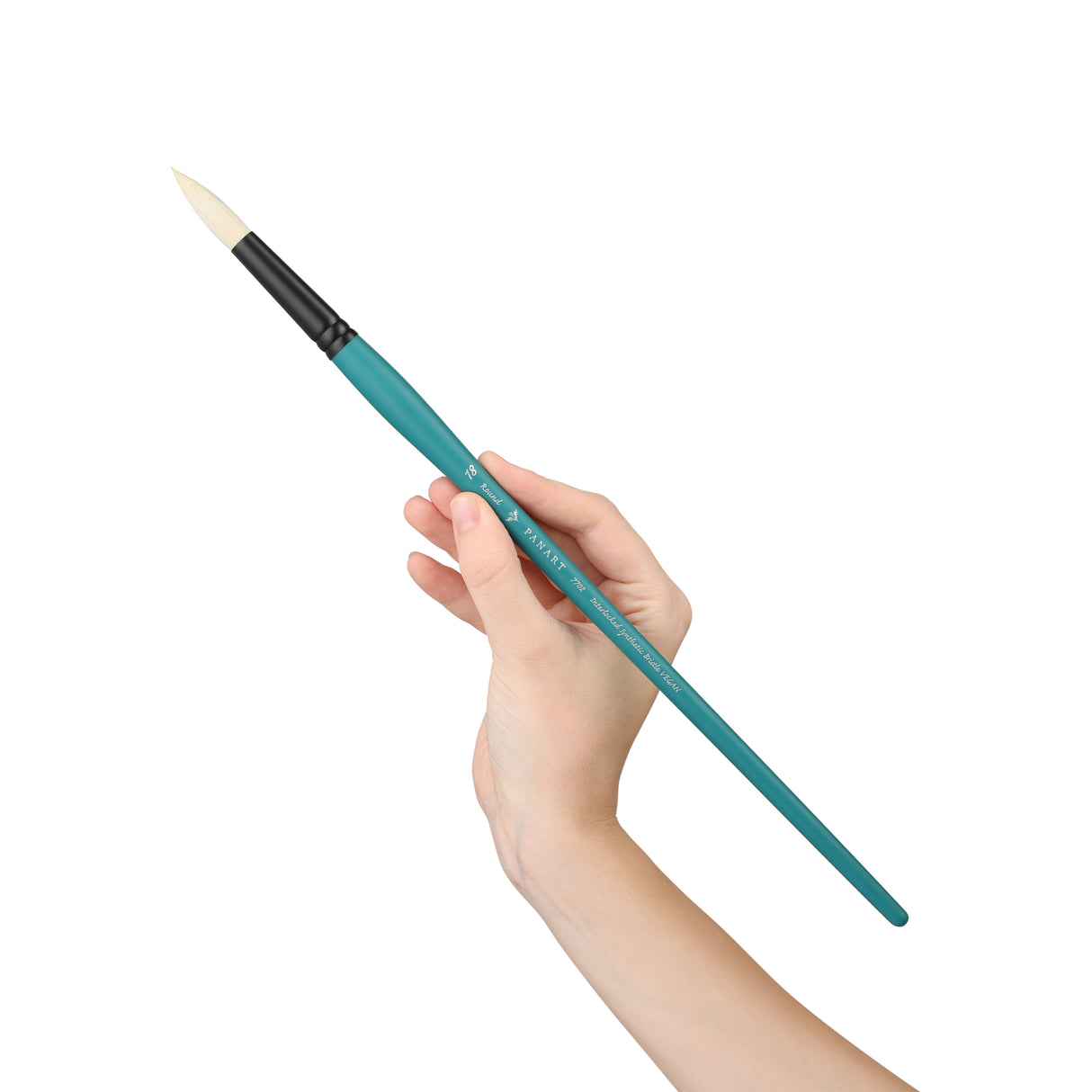 Panart Vegan Synthetic Bristle Round Long Handle Brushes - 7702