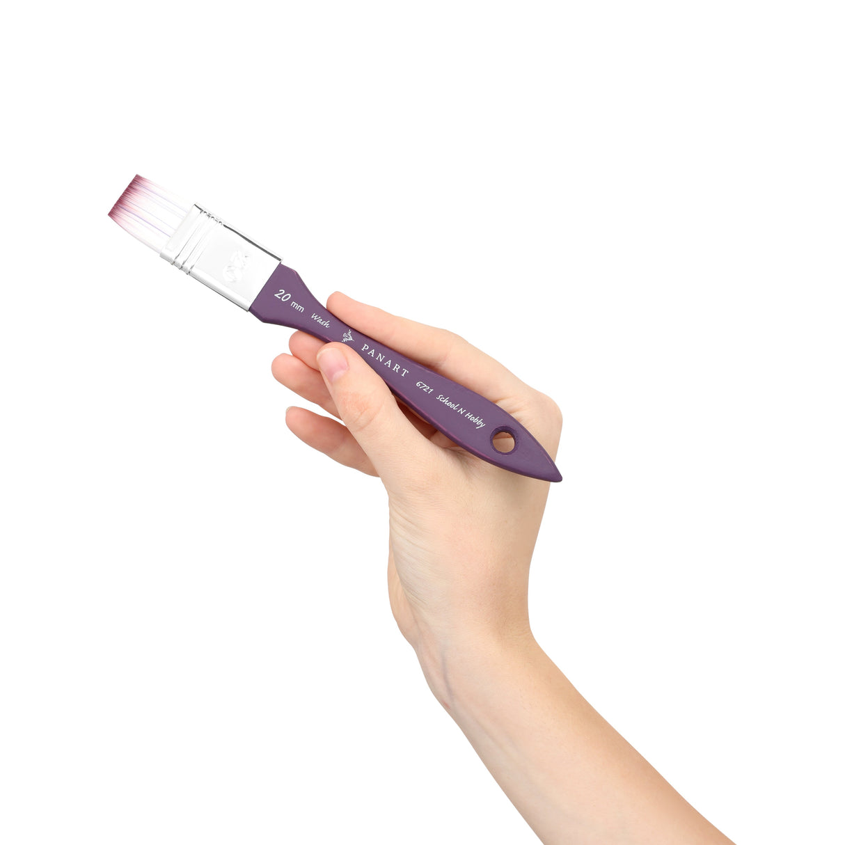 Panart Two Tone Synthetic Short Handle Wash Brushes - 6721