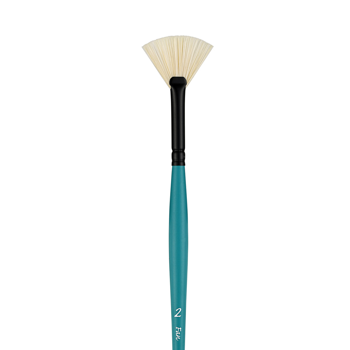 Panart Vegan Synthetic Bristle Fan Long Handle Brushes - 7802
