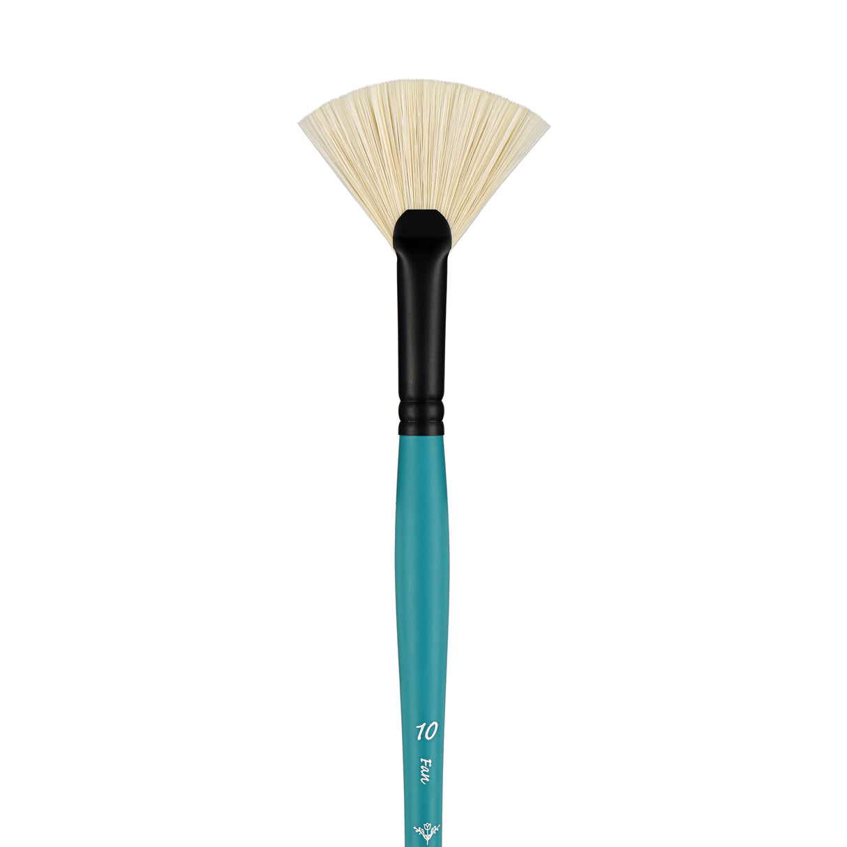 Panart Vegan Synthetic Bristle Fan Long Handle Brushes - 7802