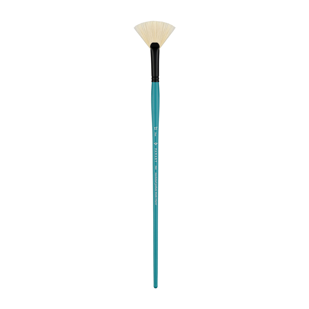 Panart Vegan Synthetic Bristle Fan Long Handle Brushes - 7802
