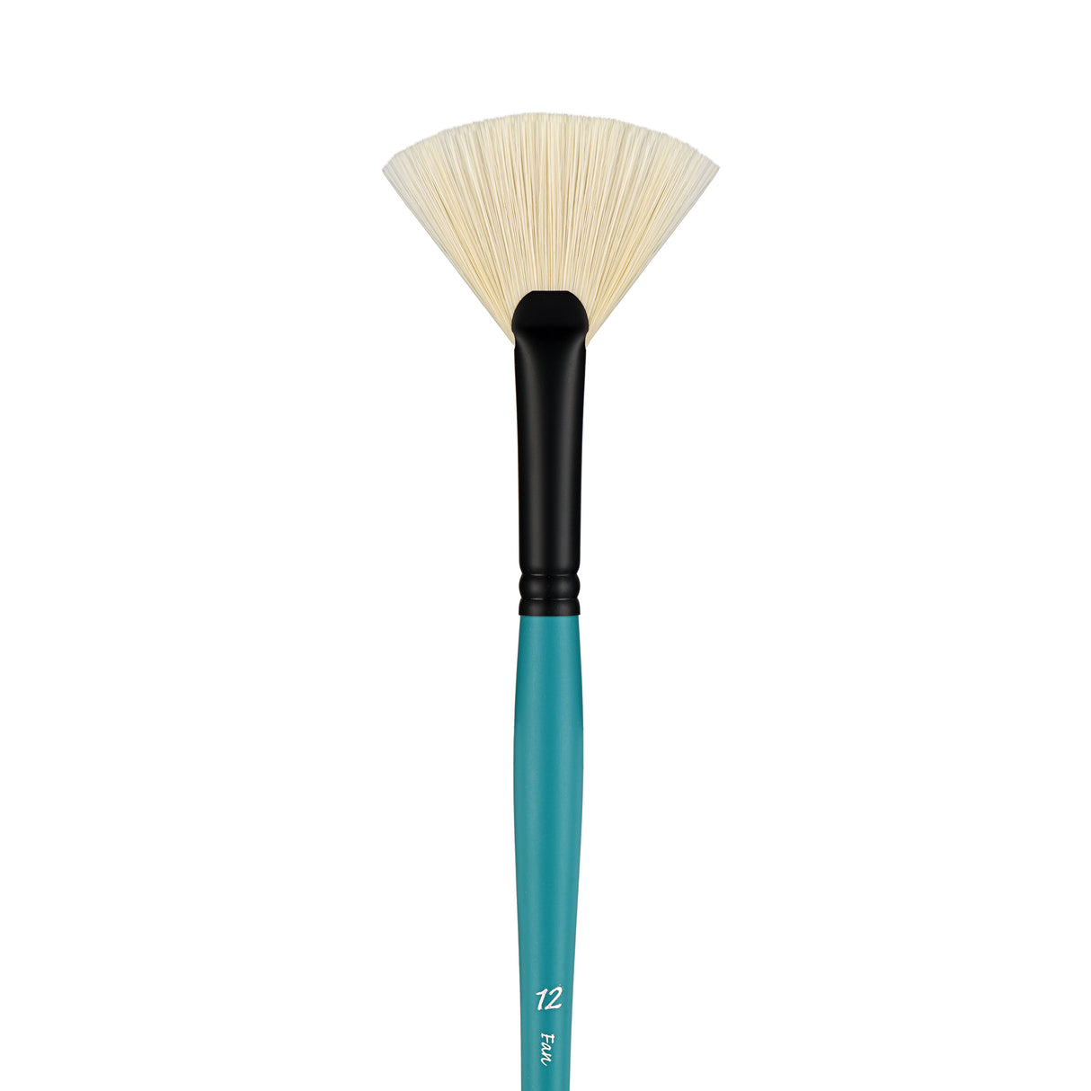 Panart Vegan Synthetic Bristle Fan Long Handle Brushes - 7802