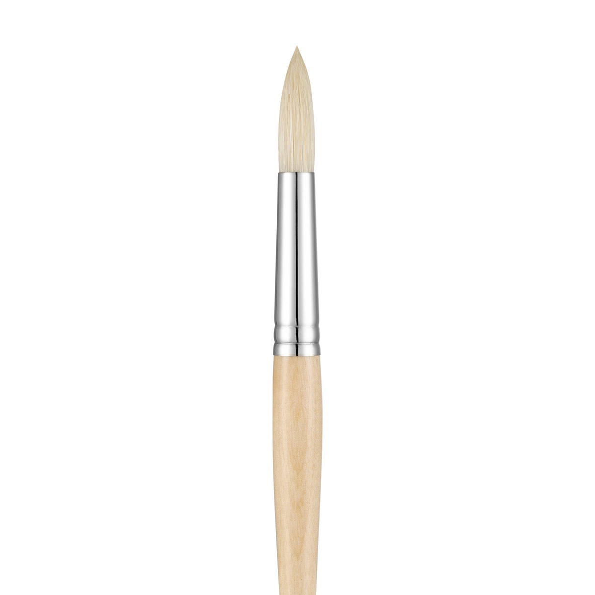 Panart White Bristle Round Paint Brush Long Handle – 201
