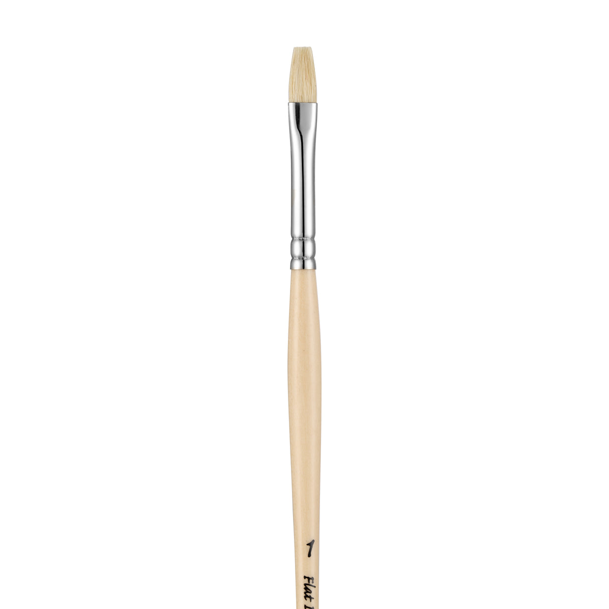 Panart White Bristle Long Handle Flat Brushes - 211