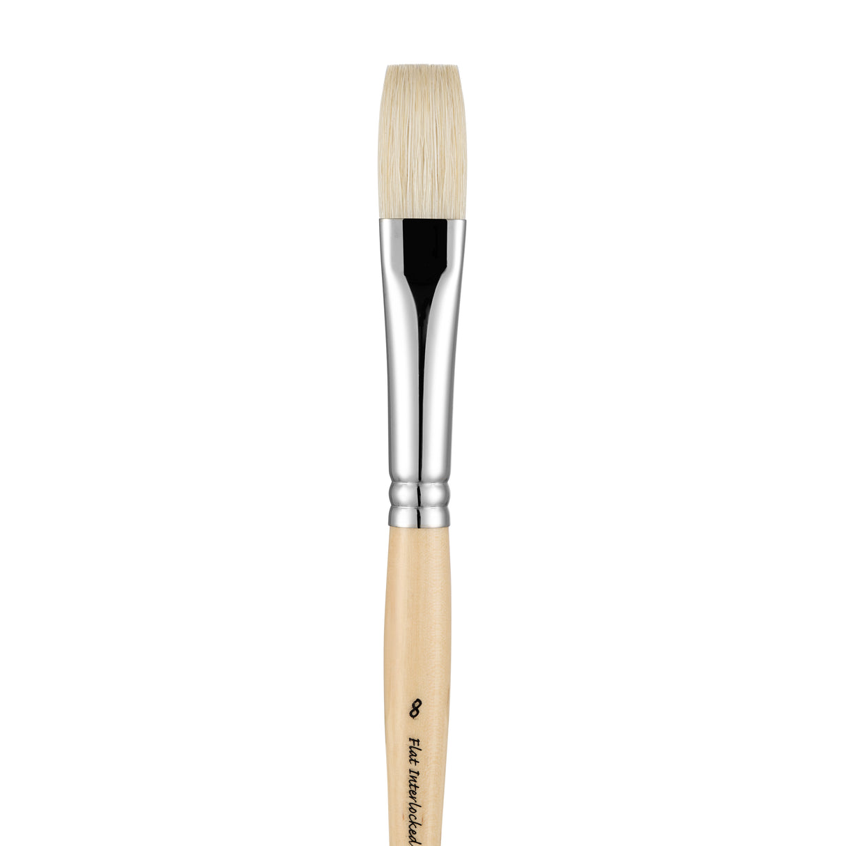 Panart White Bristle Long Handle Flat Brushes - 211