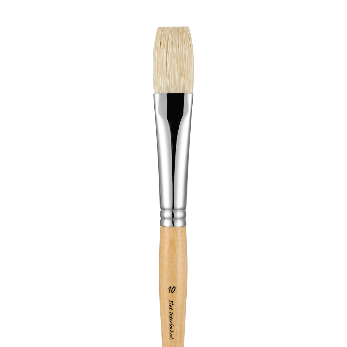 Panart White Bristle Long Handle Flat Brushes - 211