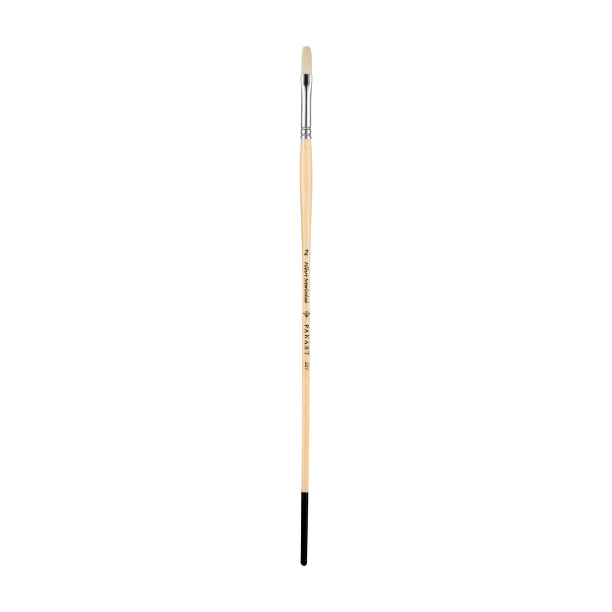 Panart White Bristle Long Handle Filbert Brushes - 221