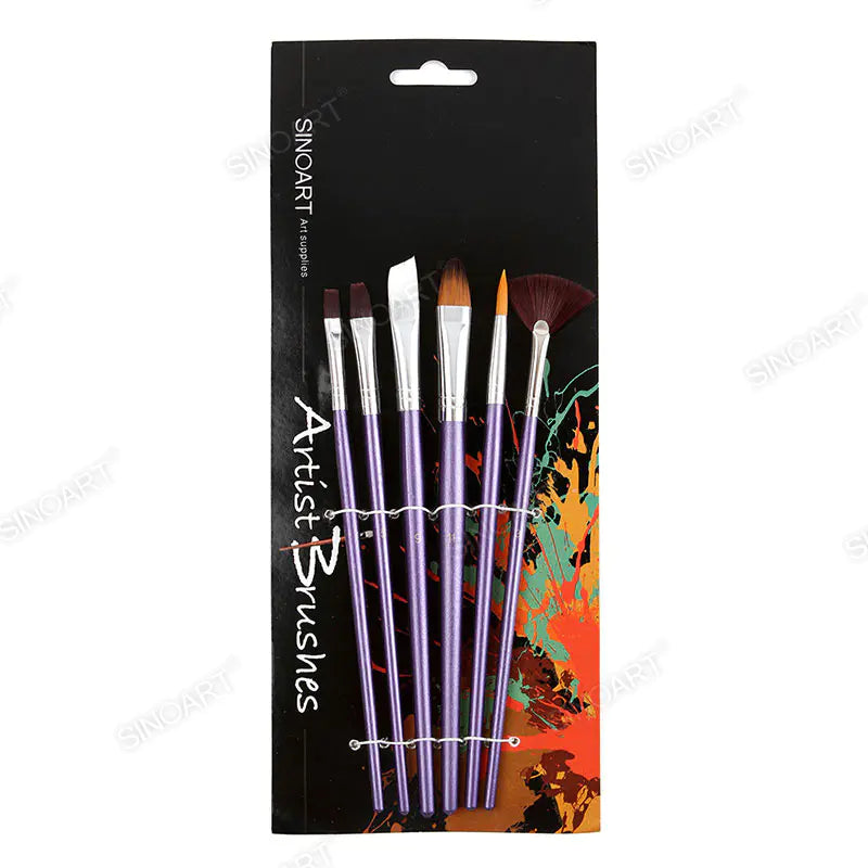 Sinoart Nylon Short Handle Brush Set